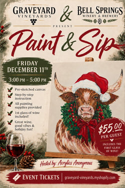 Holiday Paint & Sip - TEXAS -Dec 11