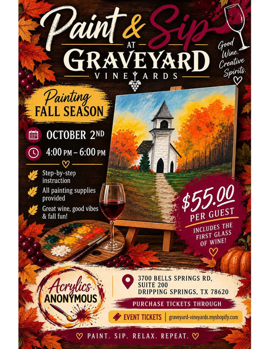 Paint & Sip October 2nd - TEXAS